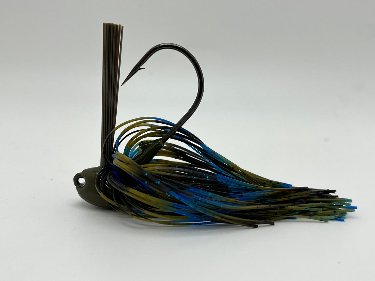 Brush Head Jigs Mustad EWG 4/0 hook or Mustad 4/0 Round bend hooks.