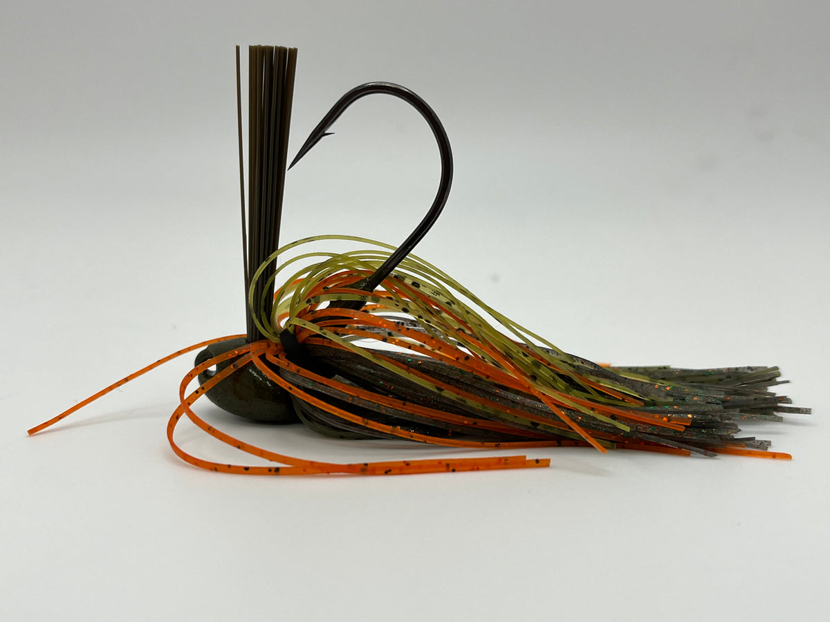 Brush Head Jigs Mustad EWG 4/0 hook or Mustad 4/0 Round bend hooks.