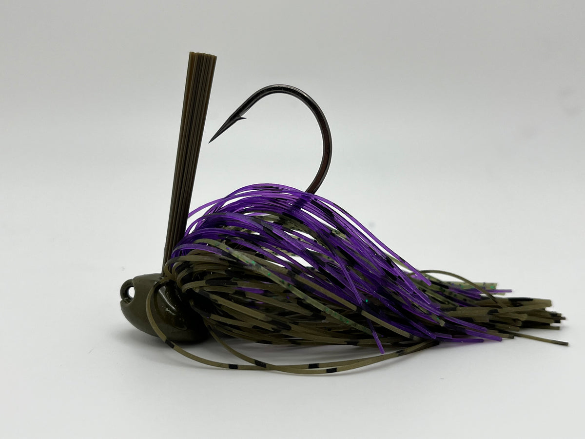 Brush Head Jigs Mustad EWG 4/0 hook or Mustad 4/0 Round bend hooks.