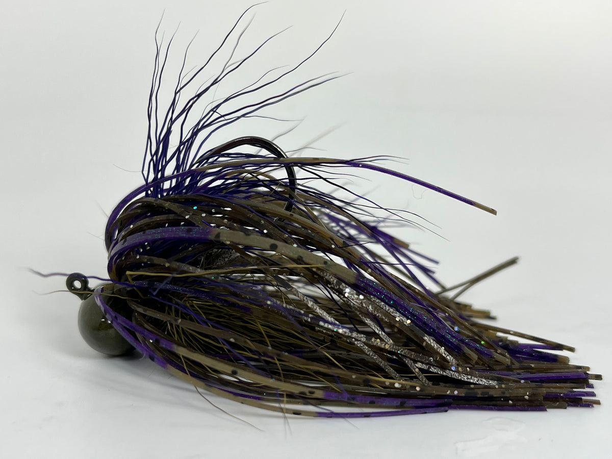 Hybrid football jigs / Hand tied with Silicone Deer and Elk hair Gamakatsu hook.